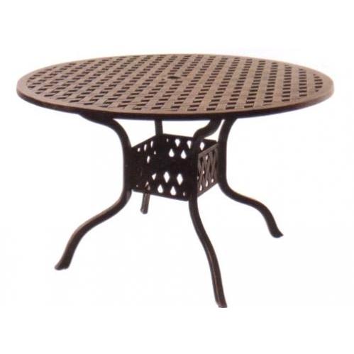 Darlee Series 30 Cast Aluminum Dining Table - 48 Inch Round Darlee Series 30 Cast Aluminum Dining Table - 48 Inch Round