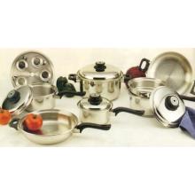 Stainless Steel Ultra Cookware Set - 17 Pc
