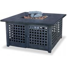 UniFlame 41 1/4 Inch Tile Propane Fire Pit With Tank Storage