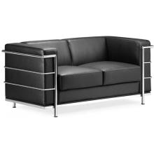 Zuo Modern Fortress Love Seat Black 900241