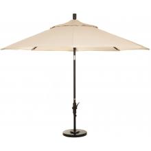 California Umbrella 9-Ft. Octagonal Market Umbrella With Crank Lift And Collar Tilt - Antique Beige