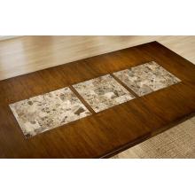 Hillsdale Cannes Dark Brown Extension Marble Top Dining Table - 4175-810