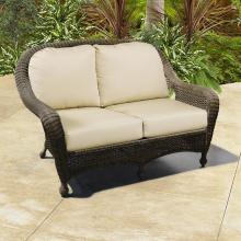 North Cape Montclair Wicker Loveseat - Cappuccino