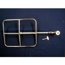 HPC 24 Inch Propane Gas Stainless Steel Square Fire Pit Kit - Match Light
