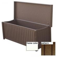 Eagle One Recycled Plastic Sydney Big Deck Box New England Pattern - White