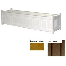 Eagle One Recycled Plastic 48 Inch Nantucket Planter Box New England Pattern - Cedar