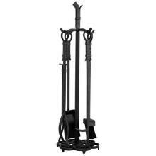 UniFlame 5 Piece Olde World Iron Fireset With Celtic Design