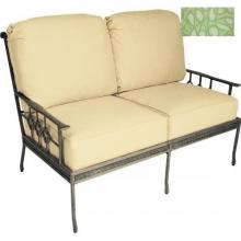 Windham Castings Provence Tailored Back Loveseat Cushion , Tempo Palm LX
