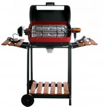 Open Grill With Rotisserie Set Up