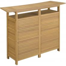 Home Styles Bali Hai Outdoor Patio Party Bar Cabinet - Teak Finish