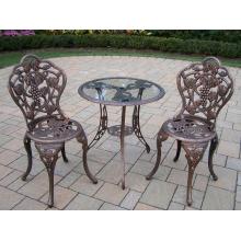 Oakland Living Vineyard 3pc Outdoor Bistro Set - Antique Bronze