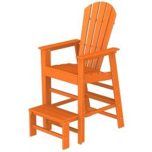 Poly-Wood Recycled Plastic Wood South Beach Adirondack Lifeguard Lounge Chair