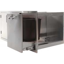 BBQ Guys 260 Series Single Door, Double Drawer & Trash Tilt-Out Combo Side with Trash