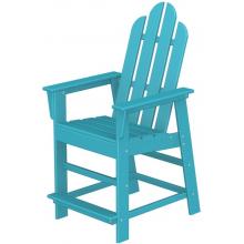 Poly-Wood Recycled Plastic Wood Long Island Adirondack Counter Bar Stool