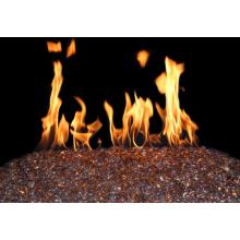 Peterson Fyre Gems 24 Inch Champagne Vented Natural Gas Fire Gem Set With G45 Glass Burner - Match Light