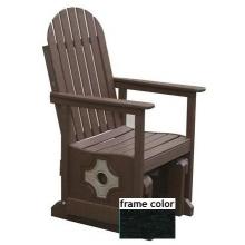 Eagle One Recycled Plastic Smithton Glider Chair - Black