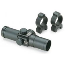 Bushnell Trophy Scope Rifle Scope - 1x28mm - 4 Dial-in Red/Green Electronic Reticle - Black Matte - 730135
