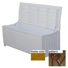 Eagle One Recycled Plastic Brisbane Curved Top Deck Box Diamond Pattern - Cedar