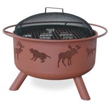Landmann Big Sky Wildlife Fire Pit With Georgia Clay Finish