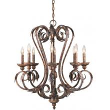 World Imports Medici Collection Chandelier In Oxide Bronze Finish - 8 Bulbs - 81088-58