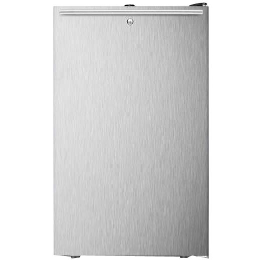 Summit 2.8 Cu. Ft. Compact Freezer - Stainless Steel Door \/ Black Cabinet - FS408BLBISSHH Summit 2.8 Cu. Ft. Compact Freezer - Stainless Steel Door \/ Black Cabinet - FS408BLBISSHH