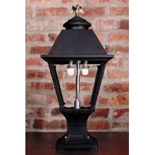 Gaslite America GL300 Cast Aluminum Manual Ignition Natural Gas Light With Open Flame Burner And Pedestal Mount