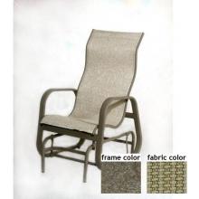 Bonaire Aluminum High Back Sling Glider With Scavo Bronze Frame And B0652 Fabric
