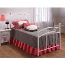 Hillsdale Emily White Metal Bed Set With Frame - Twin - 11180BTWR