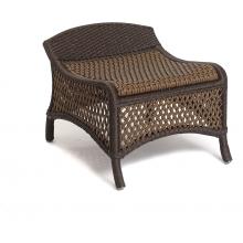 Lloyd Flanders Grand Traverse Woven Vinyl Outdoor Patio Ottoman - Caramel Finish