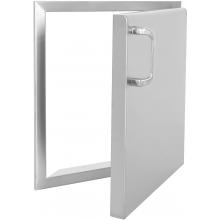 BBQ Guys Kingston Raised Series 18 Inch Right-Hinged Single Access Door - Open View