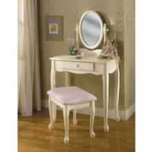 Powell Furniture - Off-White Vanity, Mirror & Bench - 929-290