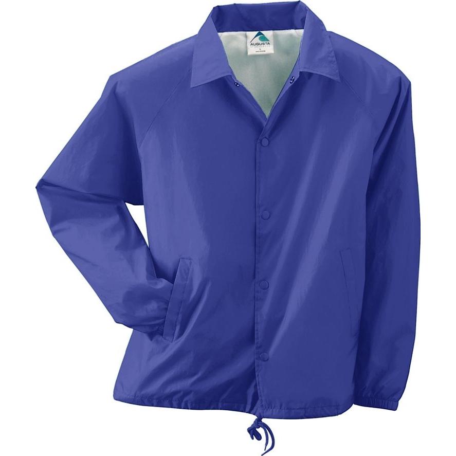 Augusta Nylon Lined Coach Jacket Large - Purple