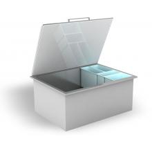 RCS RIC1 Drop In Ice Bin Cooler With Condiment Trays