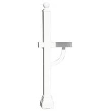 Keystone Series Deluxe Mailbox Post - White