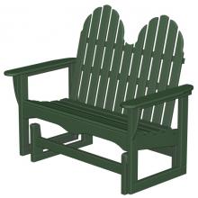 Poly-Wood Recycled Plastic Wood Classic Adirondack Glider Bench - 48 Inches