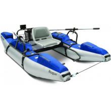 The Rogue Pontoon Boat (Silver/Blue)