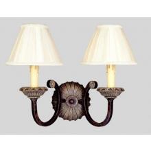 World Imports Regency Collection Wall Sconce In Oxide Brass With Silver Finish - 2 Bulbs - 510-64