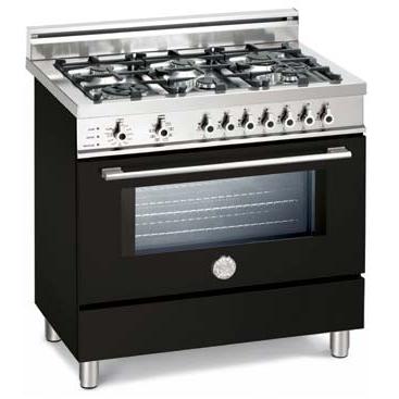Bertazzoni Ranges 36 Inch Natural Gas 4.0 Cu. Ft. Dual Fuel Black Range X366PIRNE - Professional Series