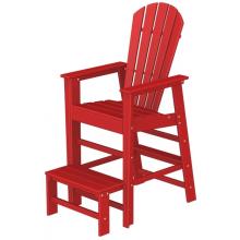 Poly-Wood Recycled Plastic Wood South Beach Adirondack Lifeguard Lounge Chair