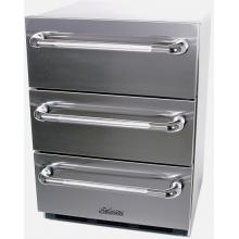 Solaire SOL-SP6DS-3D-OS 2.9 Cu. Ft. Capacity Refrigerated Triple Access Drawers - Stainless Steel