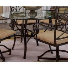 Hillsdale Pompei - 48 Dining Table - Slate Mosaic/black Gold - 4442dtb