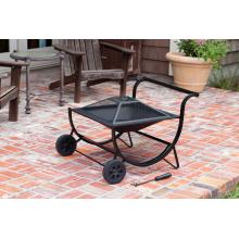 Fire Sense Outdoor Fire Pit Cart - Black