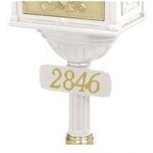 Classic Series Address Plaque - White