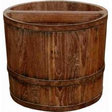 Groovy Stuff Teak Water Bucket Garden Planter - TF-268