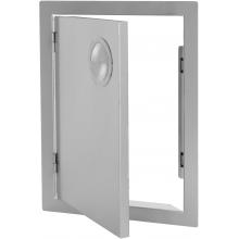 BBQ Guys Portofino Series 14 Inch Left-Hinged Single Access Door - Open View 