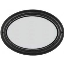 Edgewood Black Oval Lighted Address Plaque