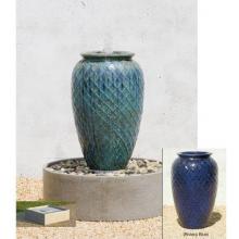 Campania Glazed Lozenge Jar Fountain - Square Basin