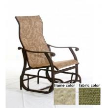 Sterling Aluminum High Back Sling Glider With Saddle Frame And B0808 Fabric