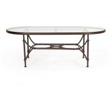 Caluco Origin Aluminum 84 Inch Oval Dining Table