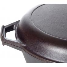 Lodge Cast Iron Cooker with Griddle Lid Seasoned